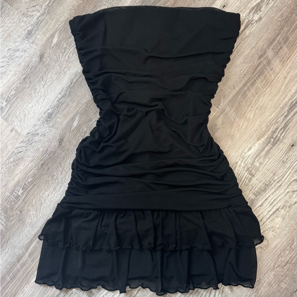 Y2K Forever 21 Black Strapless Dress